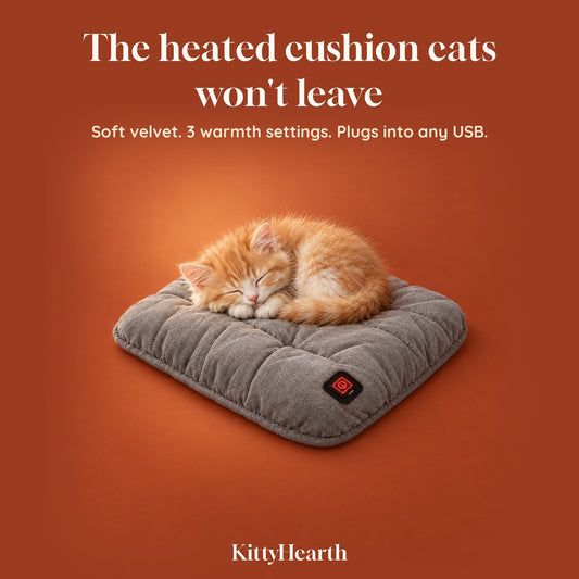 KittyHearth Heated Cat Cushion
