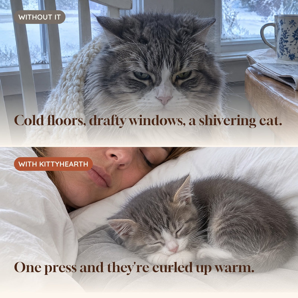 KittyHearth Heated Cat Cushion