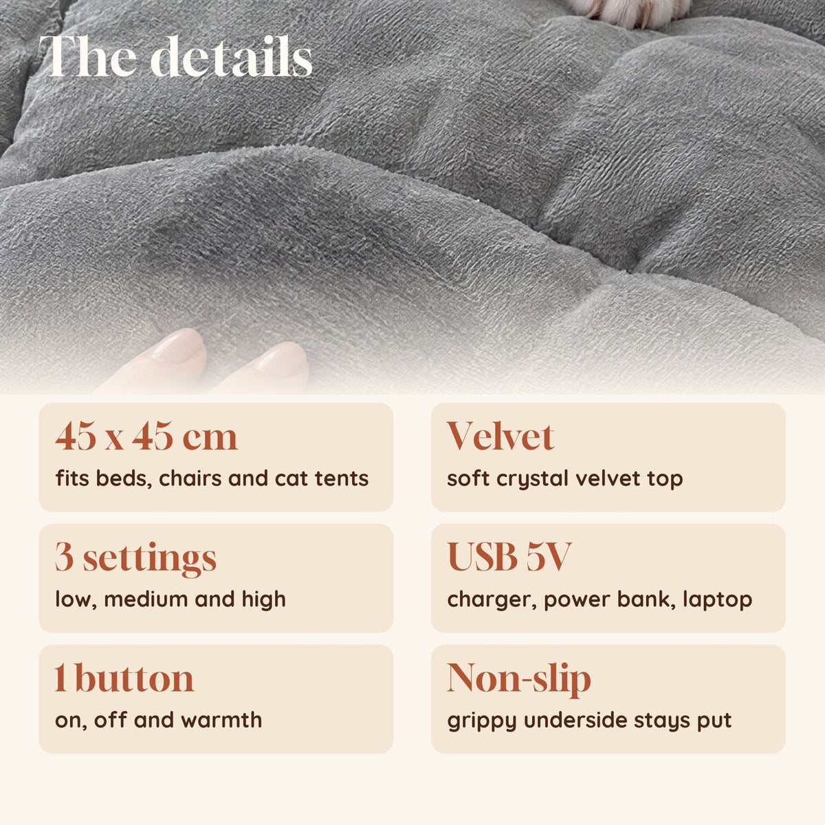 KittyHearth Heated Cat Cushion