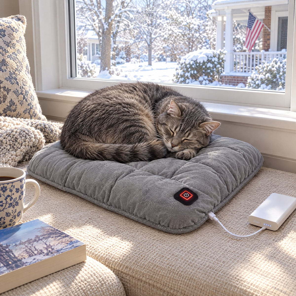 KittyHearth Heated Cat Cushion